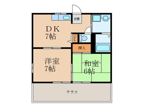 フロラシオンⅢの物件間取画像